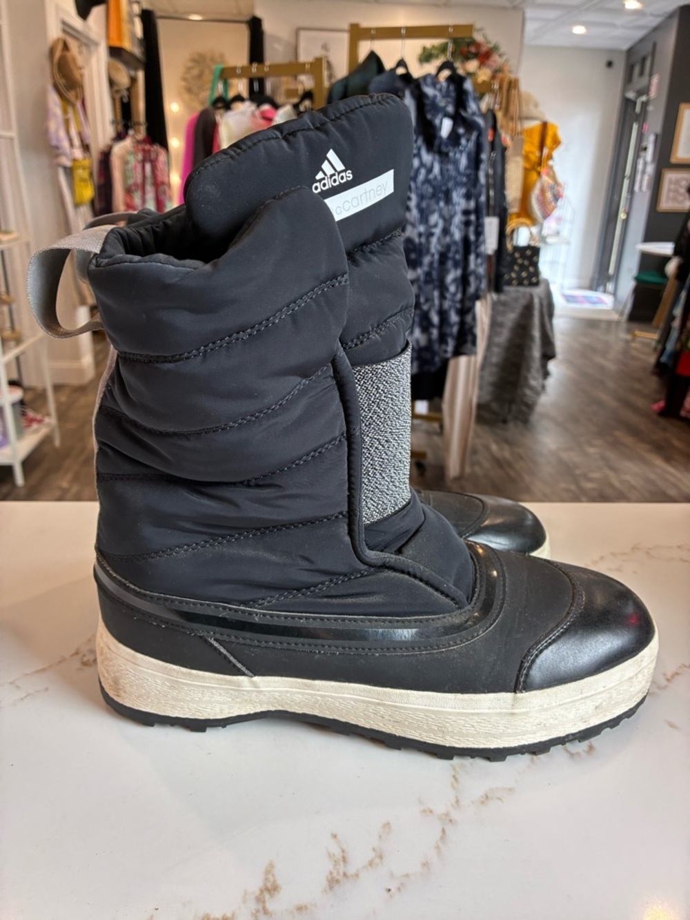Adidas by Stella McCartney Nangator 3 waterproof quilted boots size 8.5